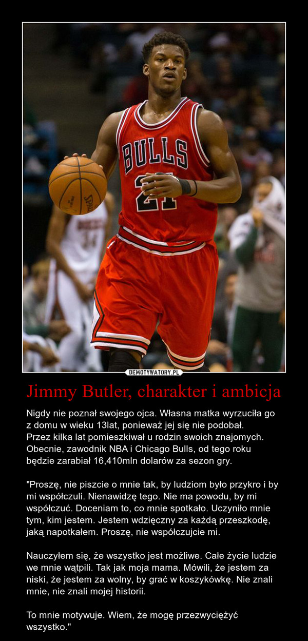 Jimmy Butler, charakter i ambicja