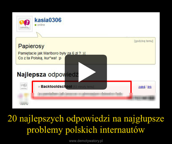 20 najlepszych odpowiedzi na najgłupsze problemy polskich internautów