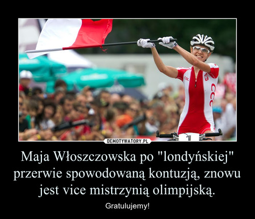 Maja Włoszczowska po "londyńskiej" przerwie spowodowaną kontuzją, znowu jest vice mistrzynią olimpijską.