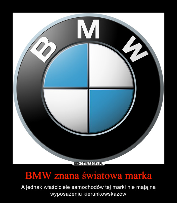 BMW znana światowa marka