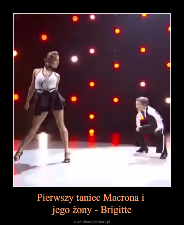 Pierwszy taniec Macrona i jego żony - Brigitte –  