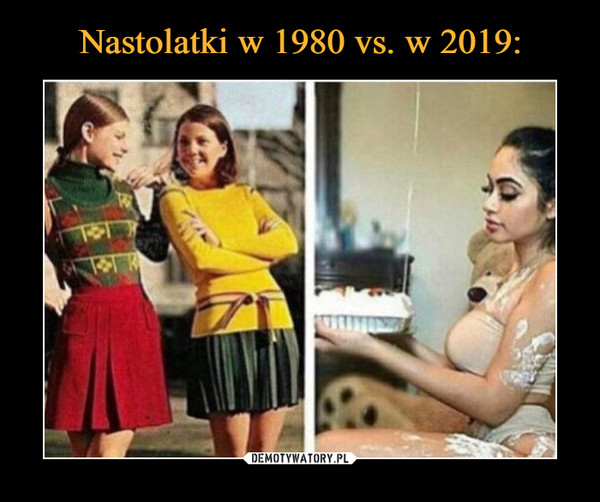 Nastolatki w 1980 vs. w 2019:
