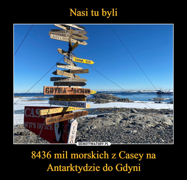 8436 mil morskich z Casey na Antarktydzie do Gdyni –  