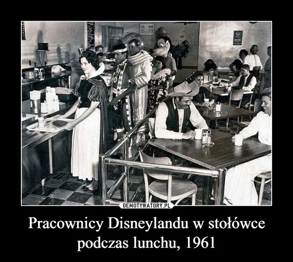 Pracownicy Disneylandu w stołówce podczas lunchu, 1961 –  