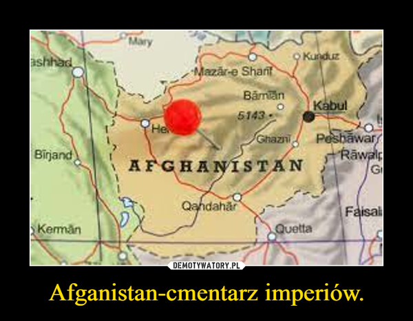 Afganistan-cmentarz imperiów.