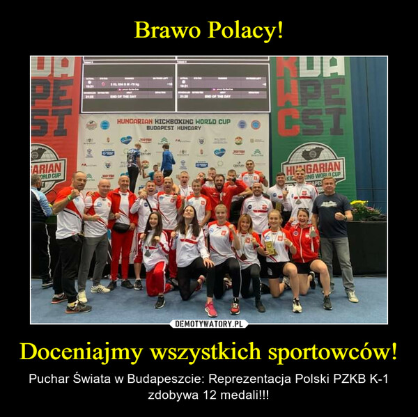 Brawo Polacy! Doceniajmy wszystkich sportowców!