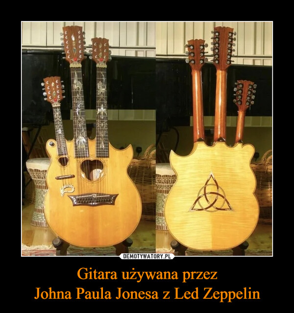Gitara używana przezJohna Paula Jonesa z Led Zeppelin –  