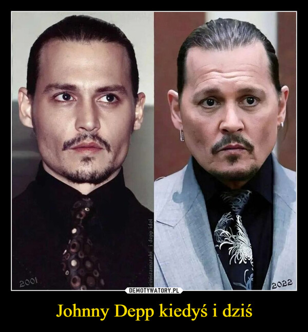 Johnny Depp kiedyś i dziś –  