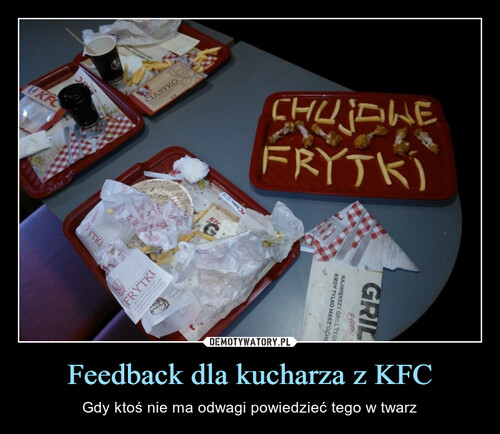 Feedback dla kucharza z KFC
