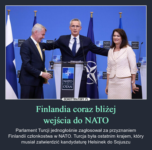 Finlandia coraz bliżej
wejścia do NATO