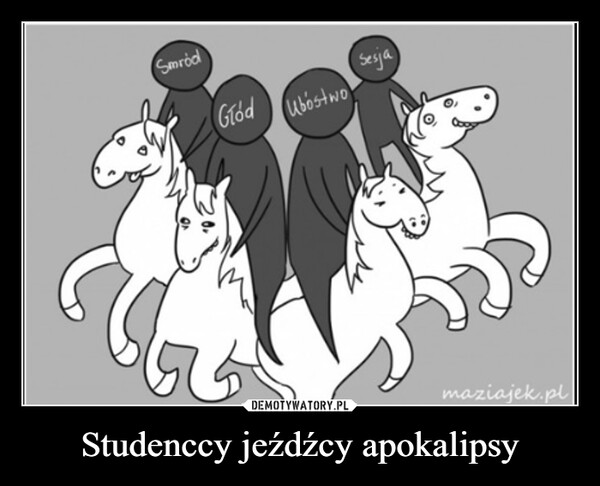 Studenccy jeźdźcy apokalipsy –  SmródGod bóstwoSesjamaziajek.pl